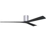 Irene Hugger Ceiling Fan - Brushed Nickel / Matte Black