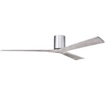 Irene Hugger Ceiling Fan - Polished Chrome / Barn Wood Tone