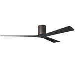 Irene Hugger Ceiling Fan - Textured Bronze / Matte Black