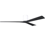 Irene Hugger Ceiling Fan - Gloss White / Matte Black