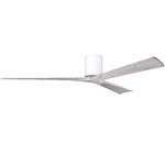 Irene Hugger Ceiling Fan - Gloss White / Barn Wood Tone