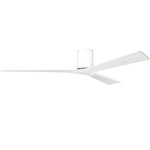 Irene Hugger Ceiling Fan - Gloss White / Matte White