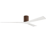 Irene Hugger Ceiling Fan - Walnut / Matte White