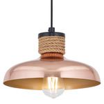 Bingham Pendant - Black / Copper