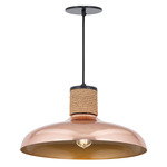 Bingham Pendant - Black / Copper