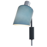 Lampe De Bureau Plug-In Wall Sconce - Grey / Blue Grey