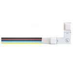 Strip 90Deg Right Power Feed/Flexible Connector - White