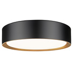 Kawan Ceiling Light - Matte Black / Modern Gold / Frosted