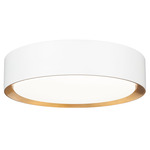 Kawan Ceiling Light - Matte White / Modern Gold / Frosted