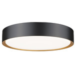 Kawan Ceiling Light - Matte Black / Modern Gold / Frosted