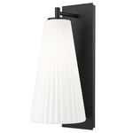 Farrell Wall Sconce - Matte Black / White