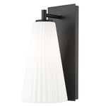 Farrell Wall Sconce - Matte Black / White