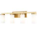 Danica Bathroom Vanity Light - Modern Gold / White