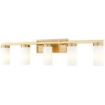 Danica Bathroom Vanity Light - Modern Gold / White