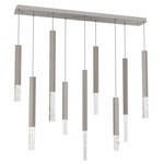 Axis XL Linear Multi Light Pendant - Beige Silver / Clear Cast