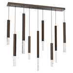 Axis XL Linear Multi Light Pendant - Flat Bronze / Clear Cast