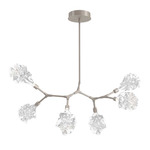 Blossom Modern Branch Chandelier - Beige Silver / Clear