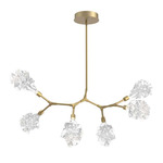 Blossom Modern Branch Chandelier - Gilded Brass / Clear