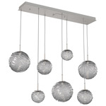 Gaia Linear Multi-Multi Light Pendant - Beige Silver / Smoke