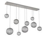 Gaia Linear Multi-Multi Light Pendant - Beige Silver / Smoke