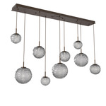 Gaia Linear Multi-Multi Light Pendant - Flat Bronze / Smoke