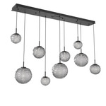 Gaia Linear Multi-Multi Light Pendant - Matte Black / Smoke