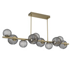 Gaia Twisted Branch Chandelier - Gilded Brass / Smoke