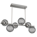 Gaia Twisted Branch Chandelier - Beige Silver / Smoke