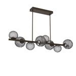 Gaia Twisted Branch Chandelier - Flat Bronze / Smoke