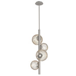 Gaia Twisted Vine Chandelier - Beige Silver / Amber