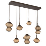 Mesa Linear Multi Light Pendant - Flat Bronze / Mesa Bronze