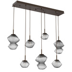 Mesa Linear Multi Light Pendant - Flat Bronze / Mesa Smoke