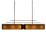 Urban Loft Parallel Linear Pendant - Flat Bronze / Bronze Granite