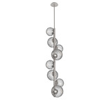 Gaia Twisted Vine Chandelier - Beige Silver / Clear