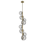 Gaia Twisted Vine Chandelier - Gilded Brass / Clear