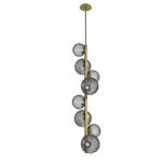 Gaia Twisted Vine Chandelier - Gilded Brass / Smoke