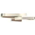 Borealis Color Select Wall Sconce - Overstock - Satin Nickel