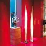 Shakti 200 Floor Lamp - Satin / White