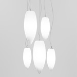 Baco Multi Light Pendant - Nickel / White