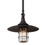 Allegheny Dark Sky Outdoor Pendant - Centennial Rust / Clear