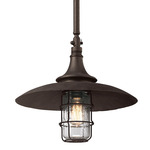 Allegheny Dark Sky Outdoor Pendant - Centennial Rust / Clear