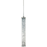 Jazz LED Crystal Monopoint Pendant - Polished Chrome / Clear