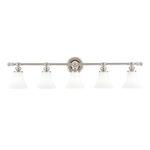 Weston Bathroom Vanity Light - Polished Nickel / Opal / Matte