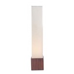 Sebu Floor Lamp - Teak Wood / White Linen