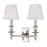 Ludlow Wall Sconce - Polished Nickel / Off White