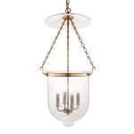 Hampton C1 pendant - Aged Brass / Clear