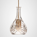 Bell Decanterlight Pendant - Brushed Brass / Classic Crystal