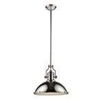 Chadwick Metallic Pendant - Polished Nickel