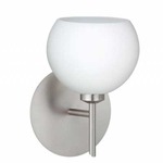 Palla Wall Light - Satin Nickel / Opal Matte