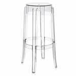 Charles Ghost Bar Stool - 2 Pack - Transparent Crystal Clear